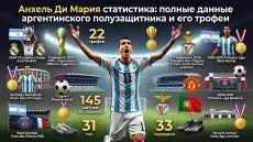 Анхель Ди Мария статистика: полные данные аргентинского полузащитника и его трофеи